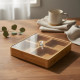 Wooden Four-Section Serving Platter with Acrylic Lid 